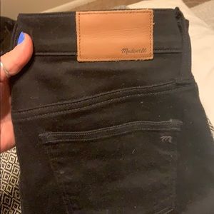 black madewell jeans- 9”high rise skinny
